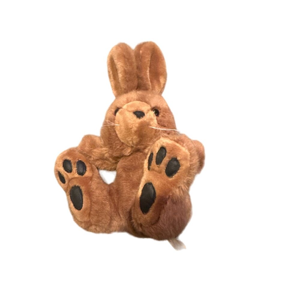 Vintage Sears Chosun Plush Bunny Rabbit Toy With Black Paw Pads‎